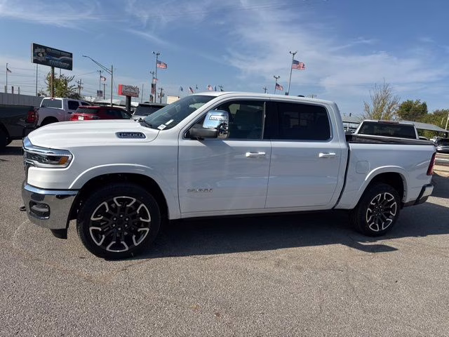 2026 Bright White Clearcoat Ram 1500 Limited Longhorn 4X4 Truck