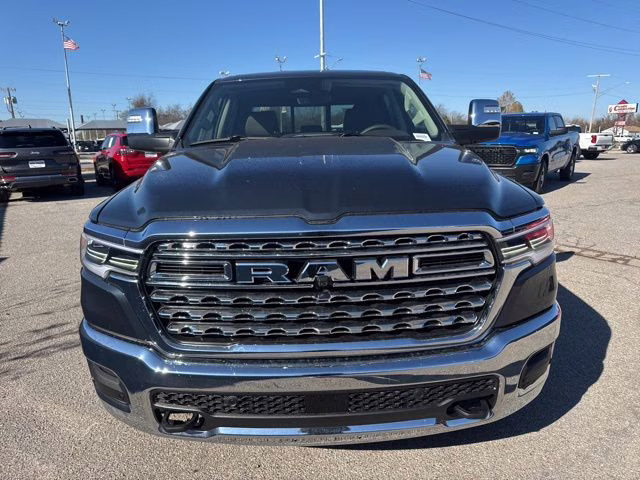 2026 Blue Metallic Ram 1500 Limited Longhorn 4X4 Truck