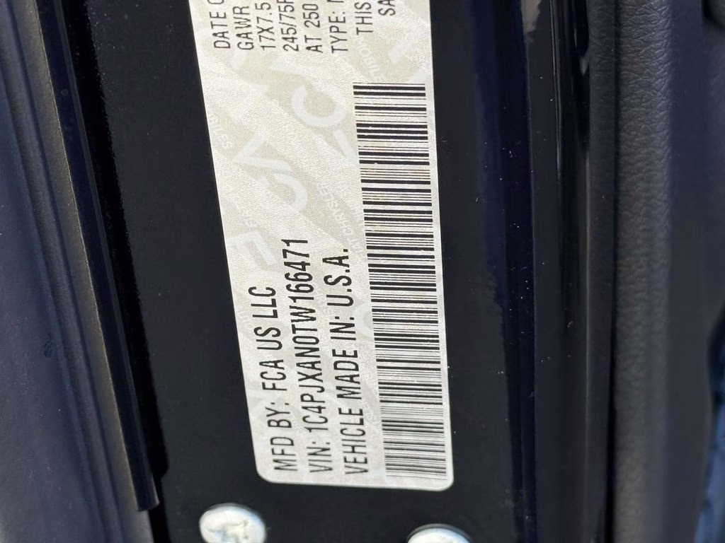 2026 Black Clearcoat Jeep Wrangler Sport S 4X4 SUV