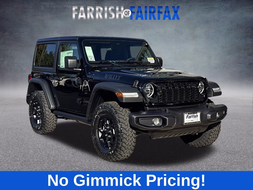 2026 Black Clearcoat Jeep Wrangler Willys 4X4 SUV
