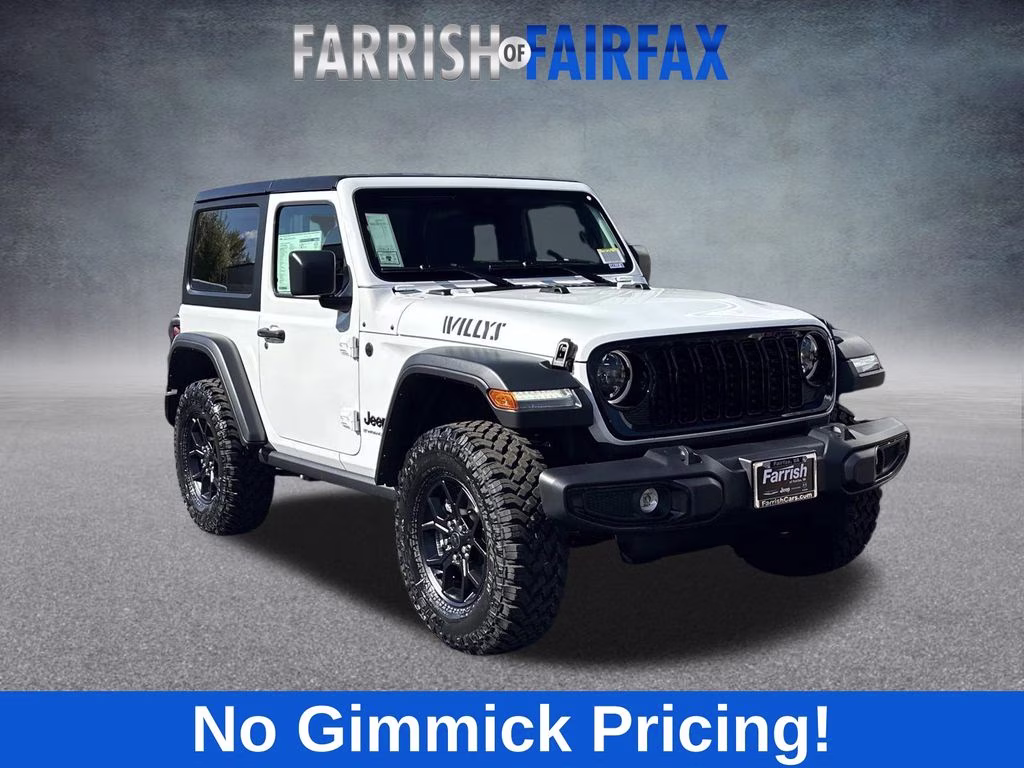 2026 Bright White Clearcoat Jeep Wrangler Willys 4X4 SUV