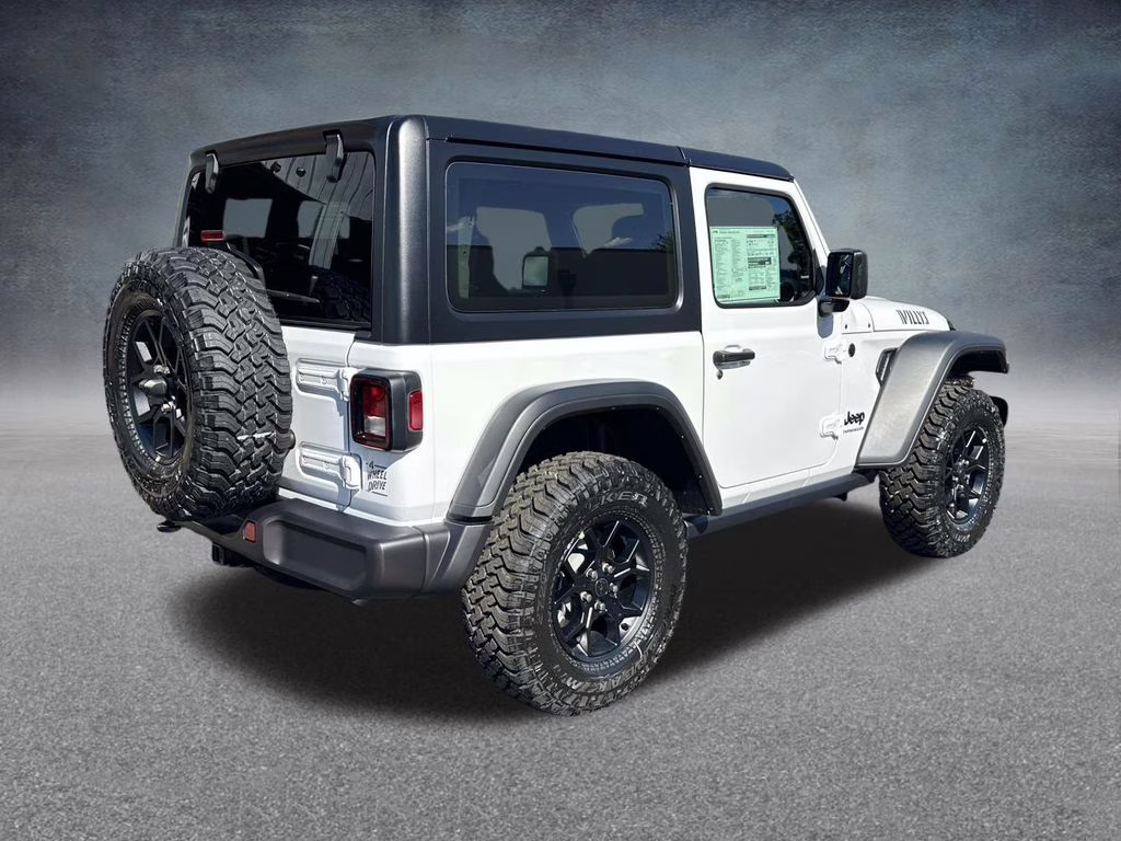 2026 Bright White Clearcoat Jeep Wrangler Willys 4X4 SUV