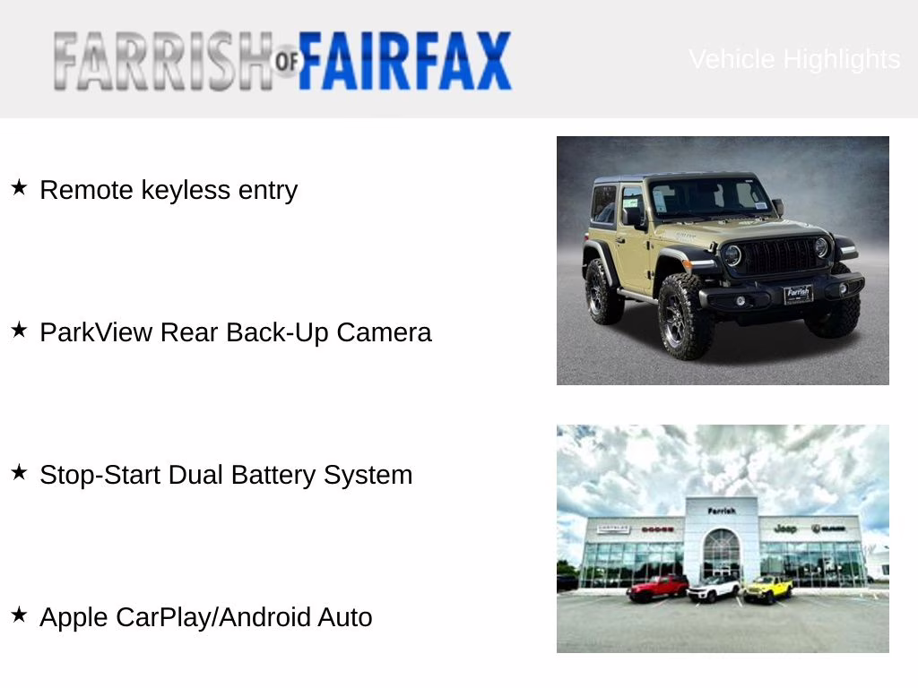 2026 Pj5 Jeep Wrangler Willys 4X4 SUV