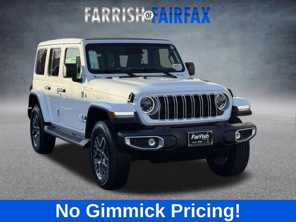 2026 Bright White Clearcoat Jeep Wrangler Sahara 4X4 SUV