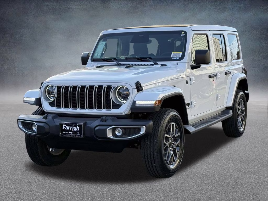2026 Bright White Clearcoat Jeep Wrangler Sahara 4X4 SUV