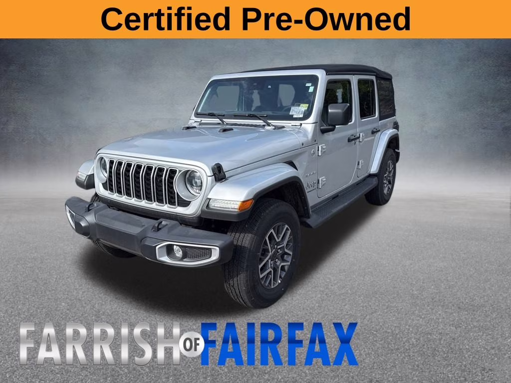 2024 Silver Zynith Clearcoat Jeep Wrangler Sahara 4X4 SUV