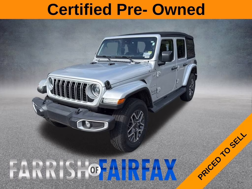 2024 Silver Zynith Clearcoat Jeep Wrangler Sahara 4X4 SUV