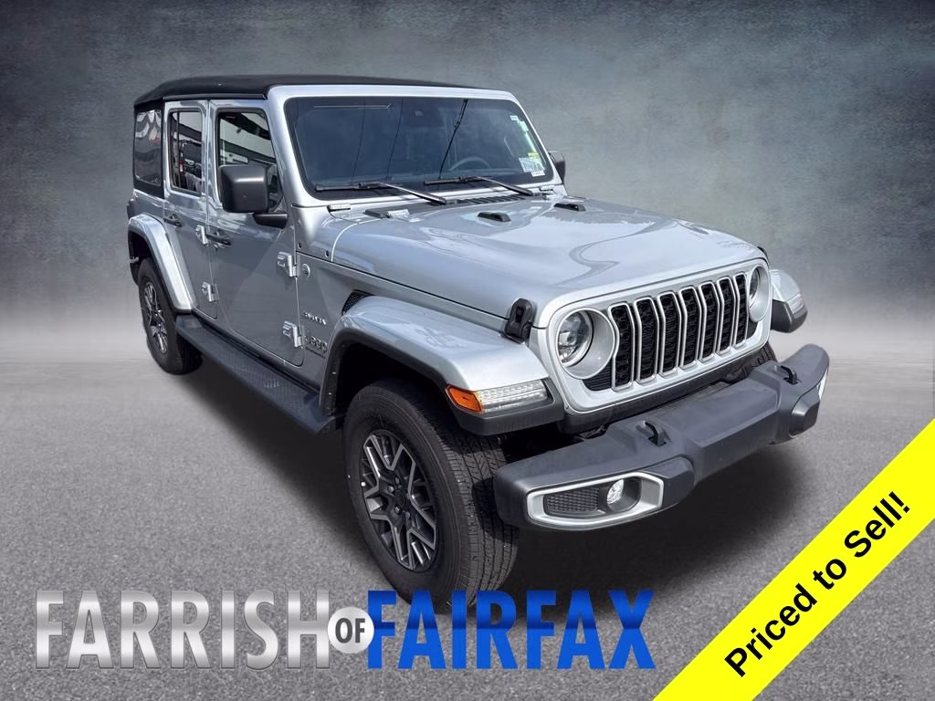 2024 Silver Zynith Clearcoat Jeep Wrangler Sahara 4X4 SUV