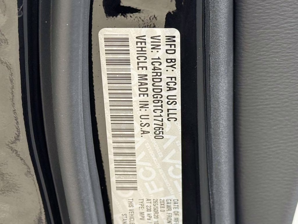 2026 DB Black Crystal Clearcoat Dodge Durango GT Plus AWD SUV