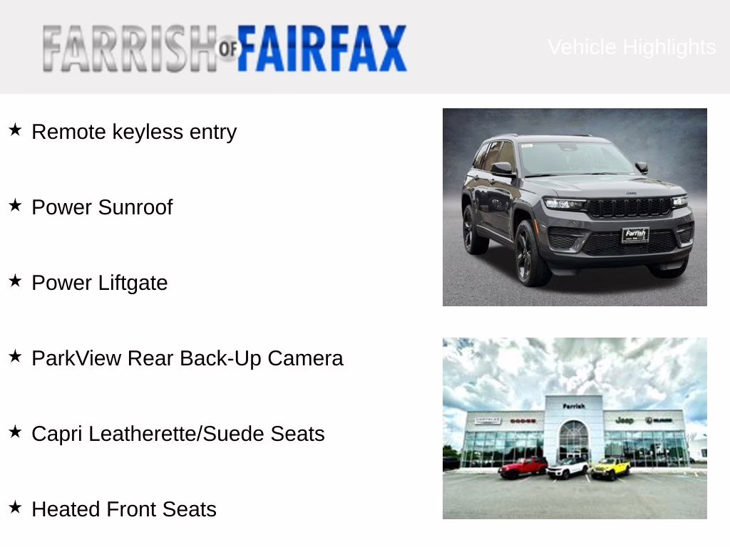 2025 Baltic Gray Metallic Clearcoat Jeep Grand Cherokee Altitude X 4X4 SUV