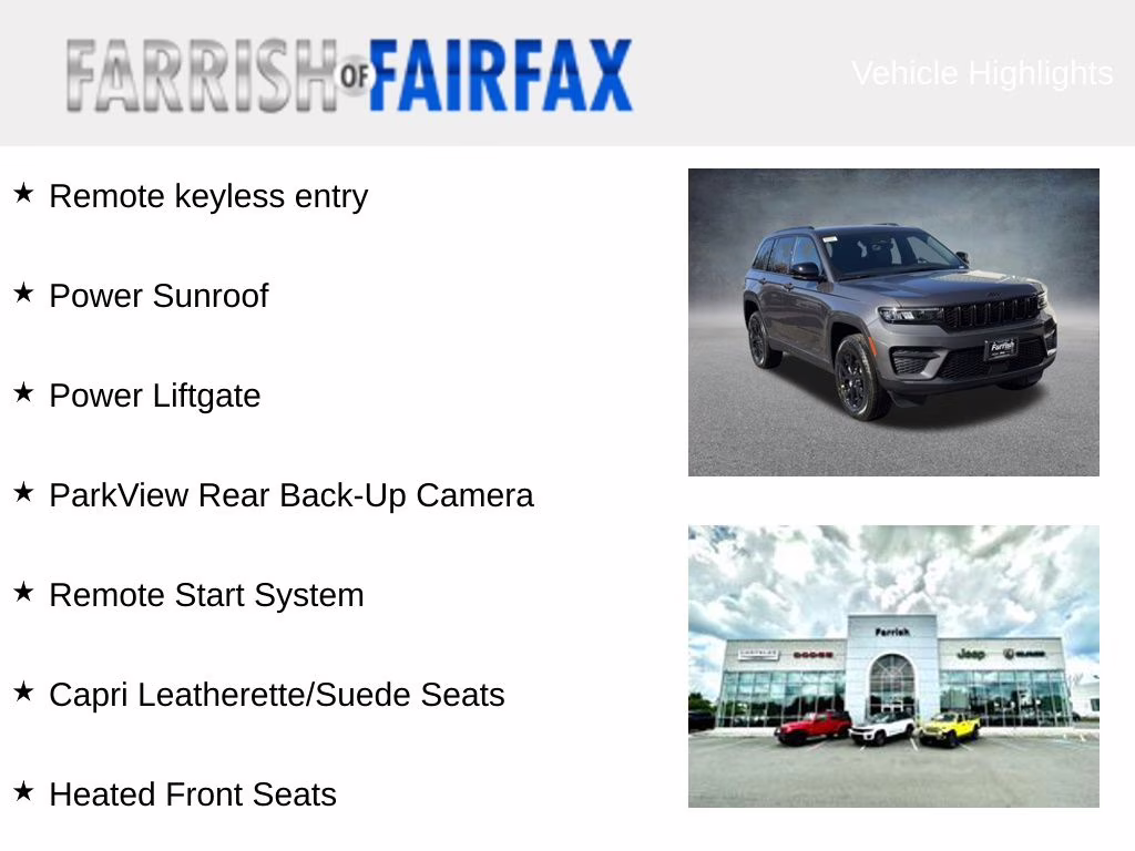 2025 Baltic Gray Metallic Clearcoat Jeep Grand Cherokee Altitude X 4X4 SUV