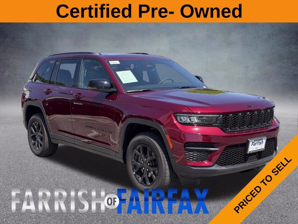 2025 Velvet Red Pearlcoat Jeep Grand Cherokee Altitude X 4X4 SUV