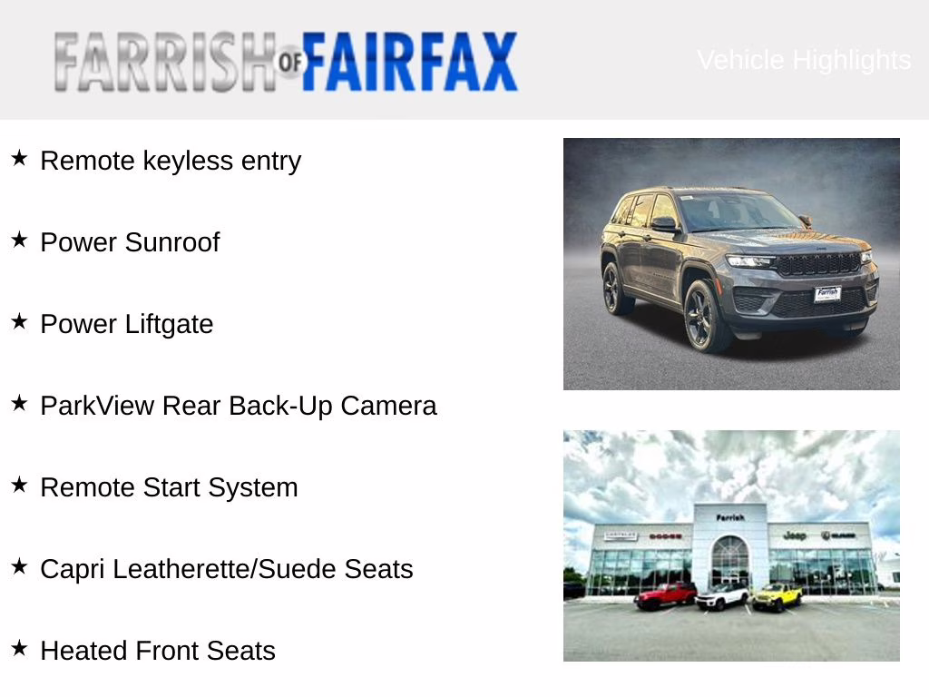 2025 Baltic Gray Metallic Clearcoat Jeep Grand Cherokee Altitude X 4X4 SUV