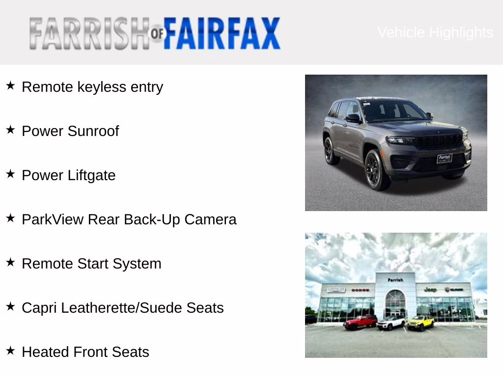 2025 Baltic Gray Metallic Clearcoat Jeep Grand Cherokee Altitude X 4X4 SUV