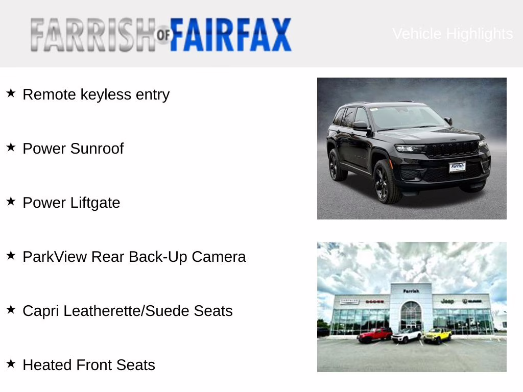 2025 Diamond Black Crystal Pearlcoat Jeep Grand Cherokee Altitude X 4X4 SUV