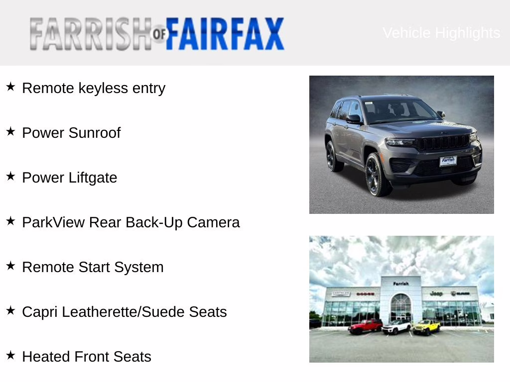 2025 Baltic Gray Metallic Clearcoat Jeep Grand Cherokee Altitude X 4X4 SUV