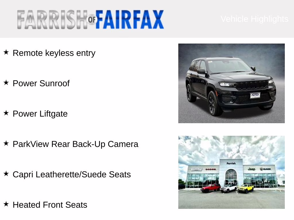 2025 Diamond Black Crystal Pearlcoat Jeep Grand Cherokee Altitude X 4X4 SUV