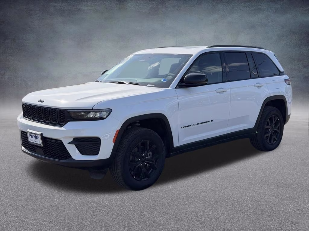 2025 Bright White Clearcoat Jeep Grand Cherokee Altitude X 4X4 SUV