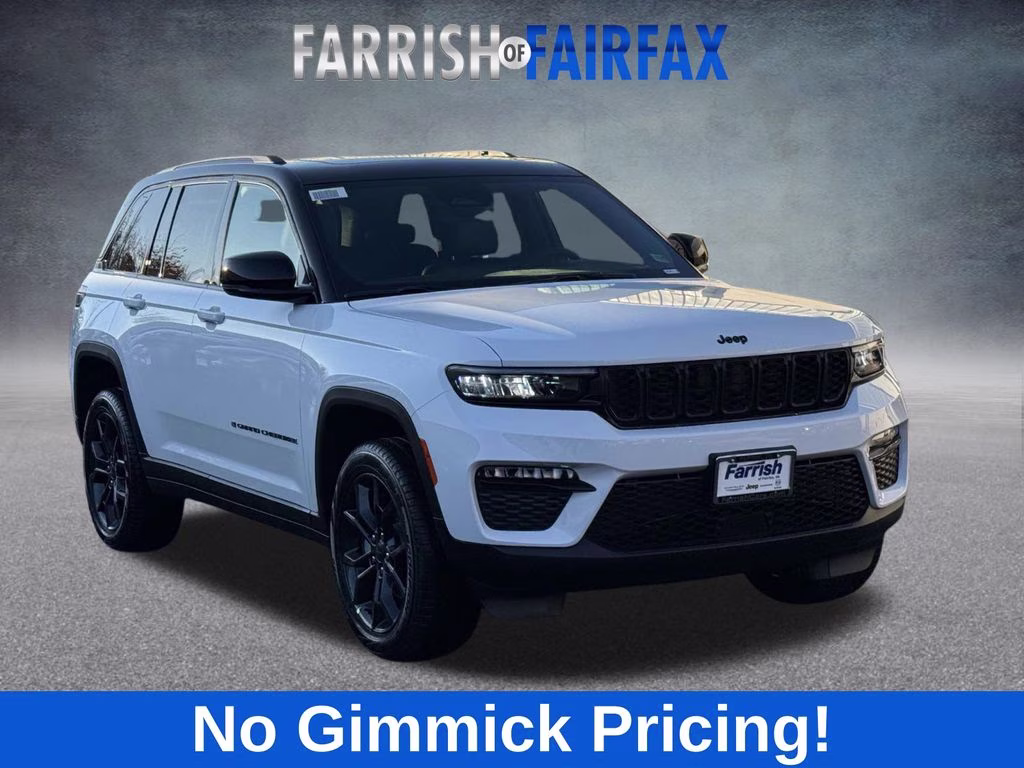 2025 Bright White Clearcoat Jeep Grand Cherokee Limited 4X4 SUV