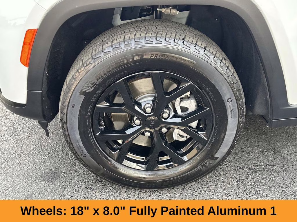2025 Bright White Clearcoat Jeep Grand Cherokee L Altitude X 4X4 SUV
