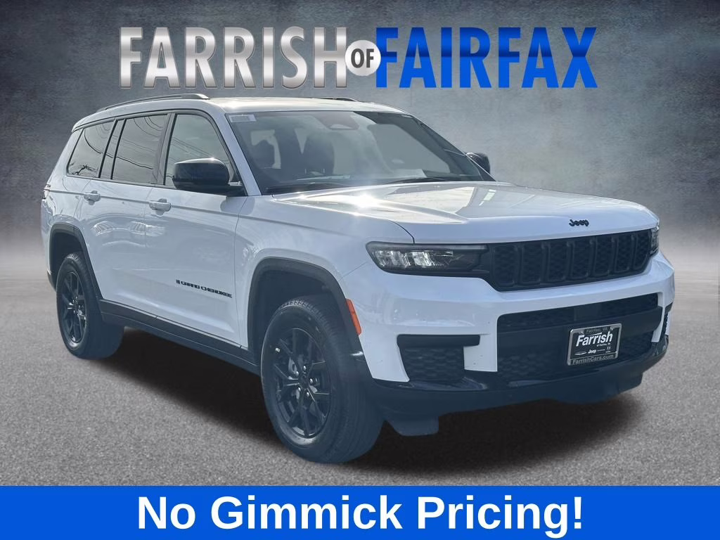 2025 Bright White Clearcoat Jeep Grand Cherokee L Altitude X 4X4 SUV