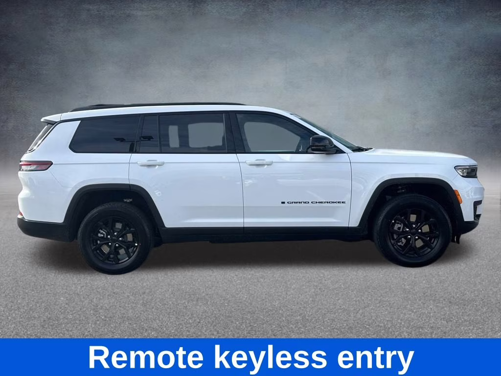 2025 Bright White Clearcoat Jeep Grand Cherokee L Altitude X 4X4 SUV