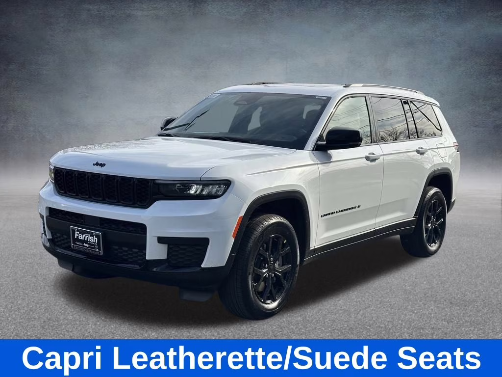 2025 Bright White Clearcoat Jeep Grand Cherokee L Altitude X 4X4 SUV