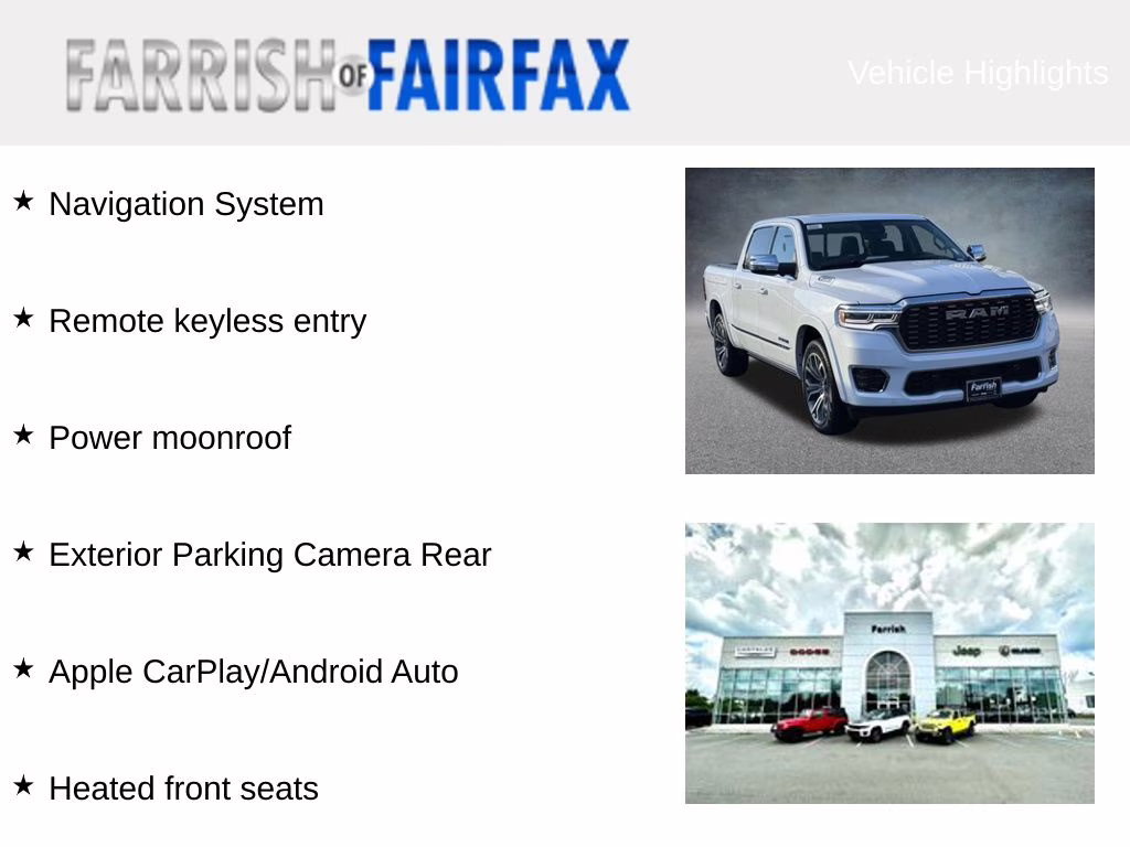 2026 Ivory White Tri-Coat Pearlcoat Ram 1500 Tungsten 4X4 Truck