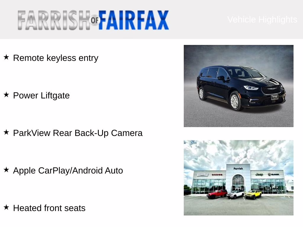 2026 Diamond Black Crystal Pearlcoat Chrysler Pacifica Select FWD Van