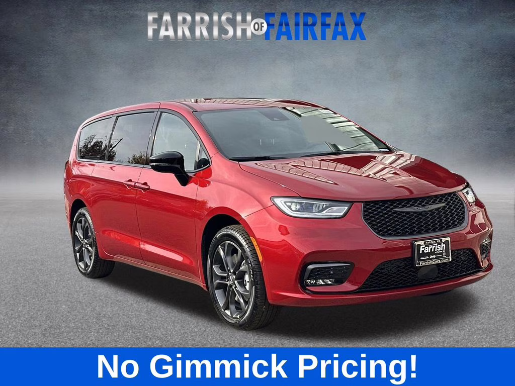 2026 Red Hot Pearlcoat Chrysler Pacifica Select AWD Van