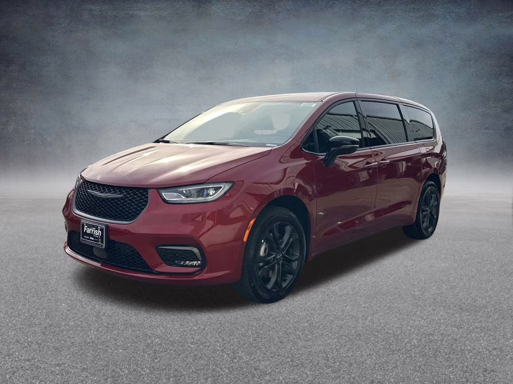 2026 Red Hot Pearlcoat Chrysler Pacifica Select AWD Van