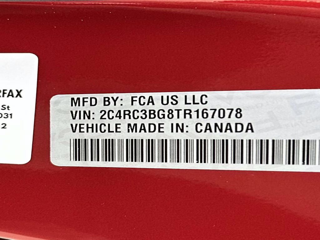 2026 Red Hot Pearlcoat Chrysler Pacifica Select AWD Van