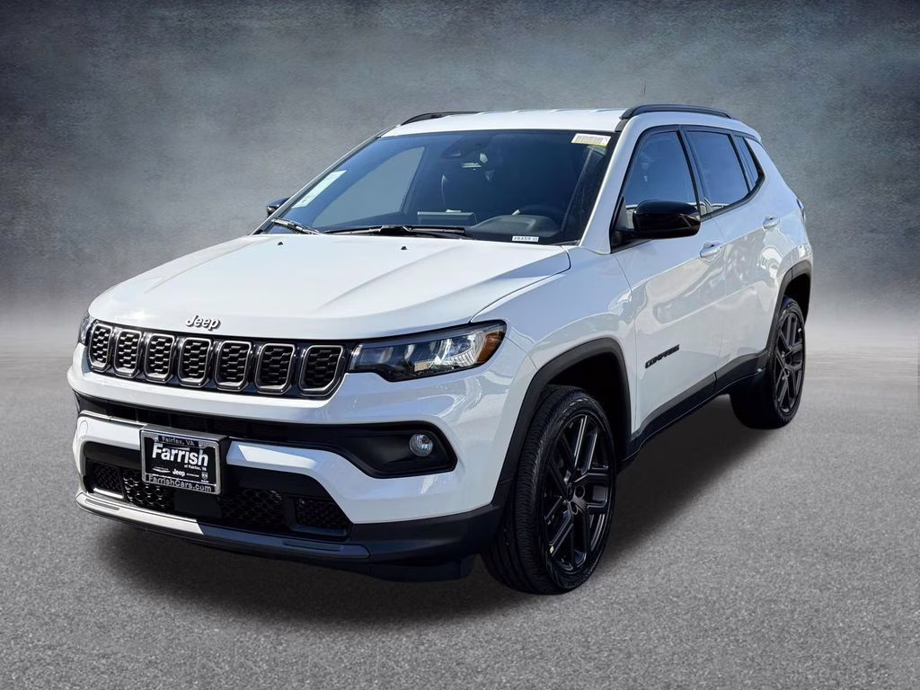 2026 Bright White Clearcoat Jeep Compass Latitude 4X4 SUV