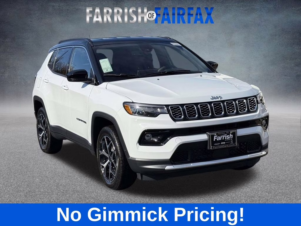 2026 Bright White Clearcoat Jeep Compass Limited 4X4 SUV