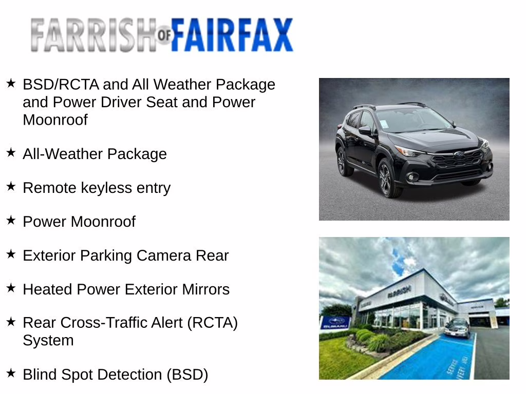 2026 Crystal Black Silica Subaru Crosstrek Premium AWD SUV