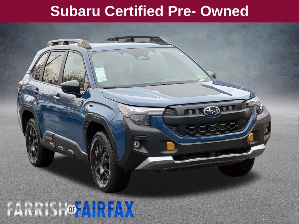 2026 Geyser Blue Subaru Forester Wilderness AWD SUV