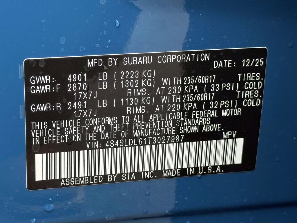 2026 Geyser Blue Subaru Forester Wilderness AWD SUV