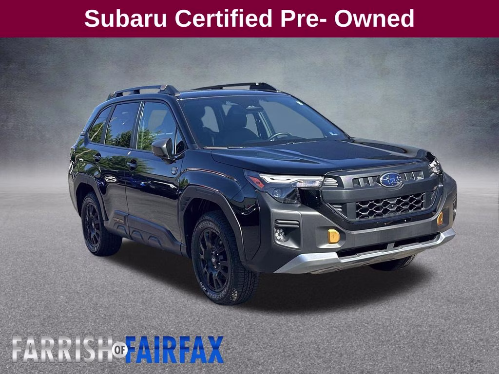 2026 Crystal Black Silica Subaru Forester Wilderness AWD SUV