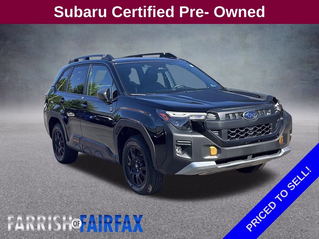2026 Crystal Black Silica Subaru Forester Wilderness AWD SUV