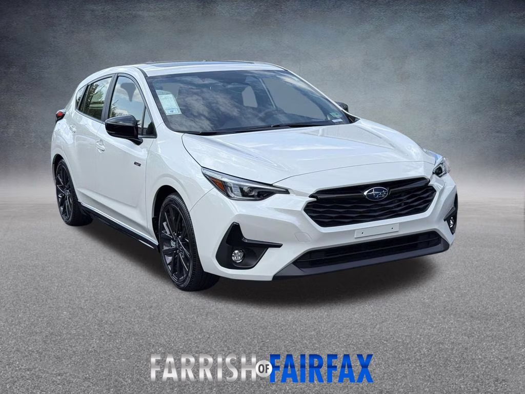 2025 Crystal White Pearl Subaru Impreza 2.5RS AWD Hatchback