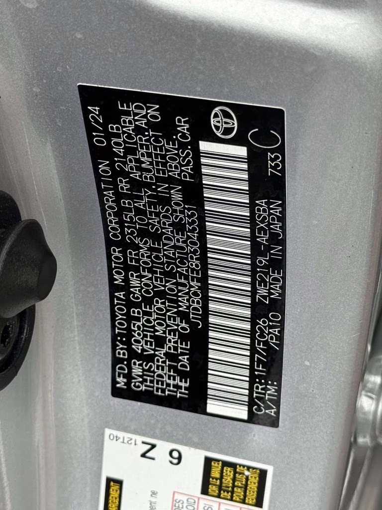 2024 Classic Silver Metallic Toyota Corolla Hybrid SE FWD Sedan