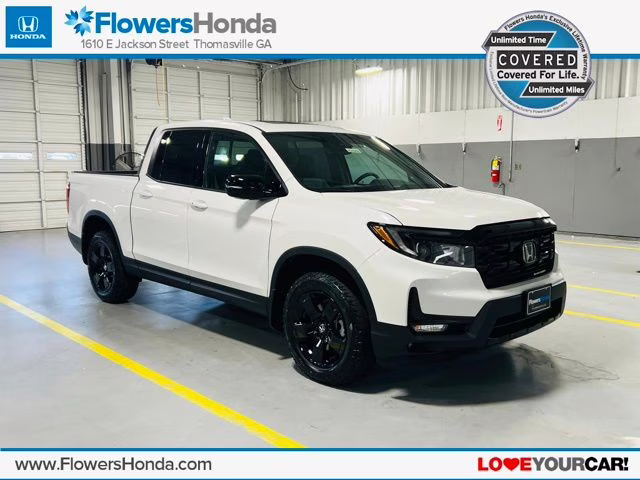 2026 Platinum White Pearl Honda Ridgeline Black Edition Truck