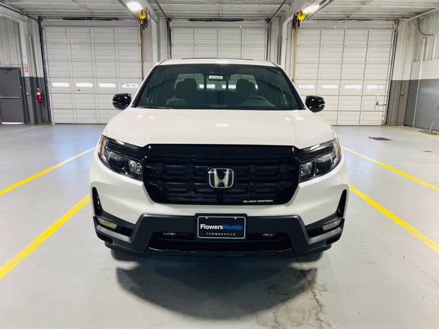 2026 Platinum White Pearl Honda Ridgeline Black Edition AWD Truck