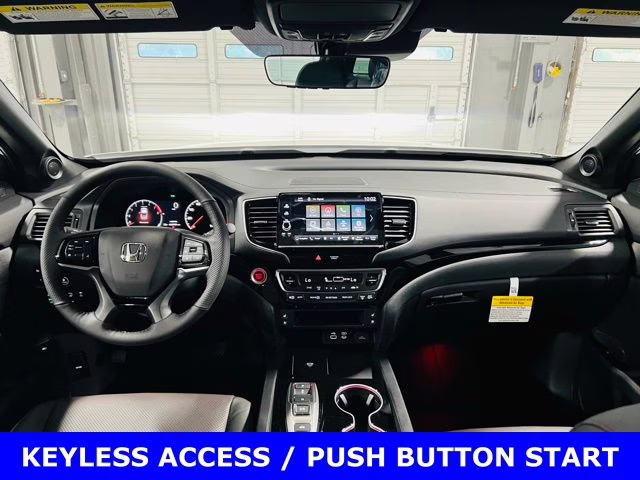 2026 Platinum White Pearl Honda Ridgeline Black Edition AWD Truck