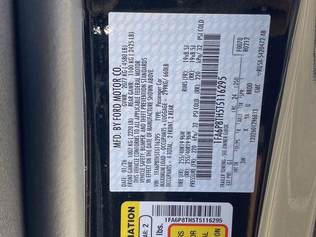 2026 Shadow Black Ford Mustang EcoBoost Premium RWD Coupe