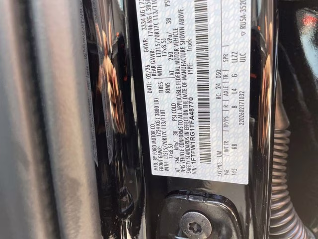 2026 Agate Black Metallic Ford F-150 Raptor 4X4 Truck