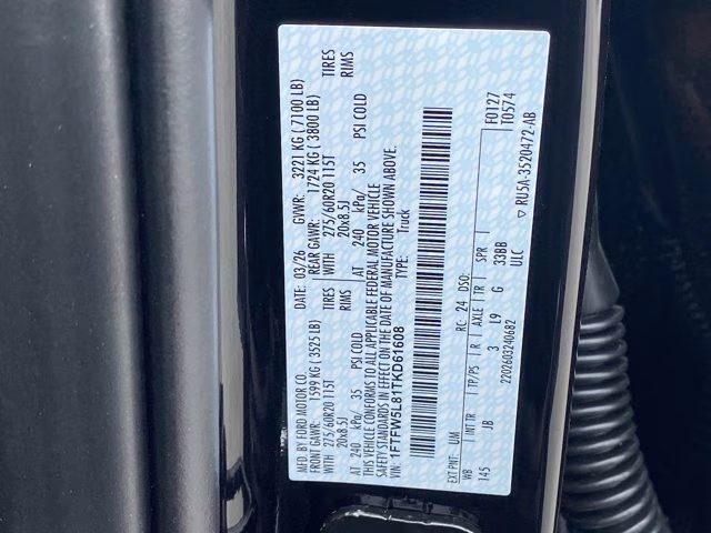 2026 Agate Black Metallic Ford F-150 LARIAT 4X4 Truck