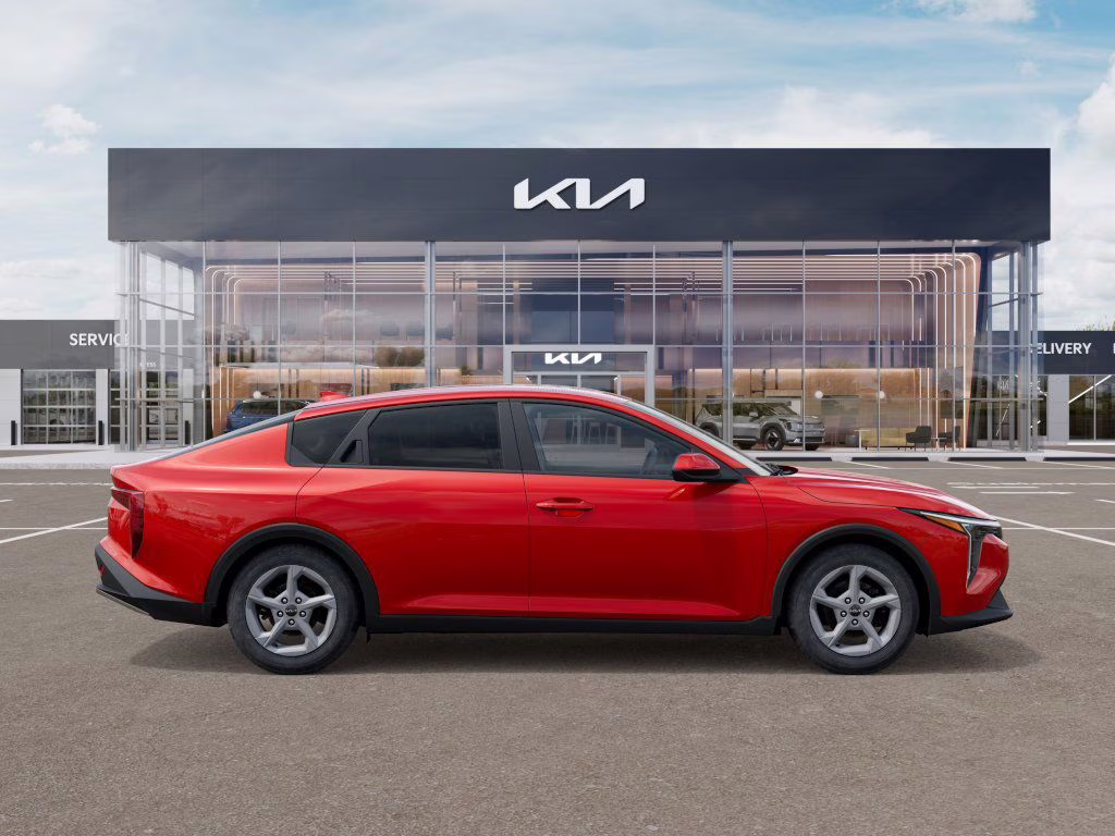 2025 Currant Red Kia K4 LXS FWD Sedan