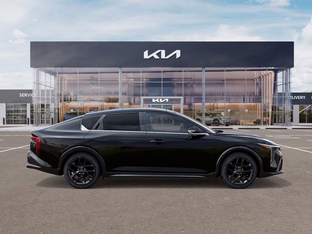2025 Aurora Black Pearl Kia K4 GT-Line Turbo FWD Sedan