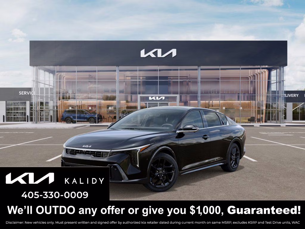 2025 Aurora Black Pearl Kia K4 GT-Line Turbo FWD Sedan